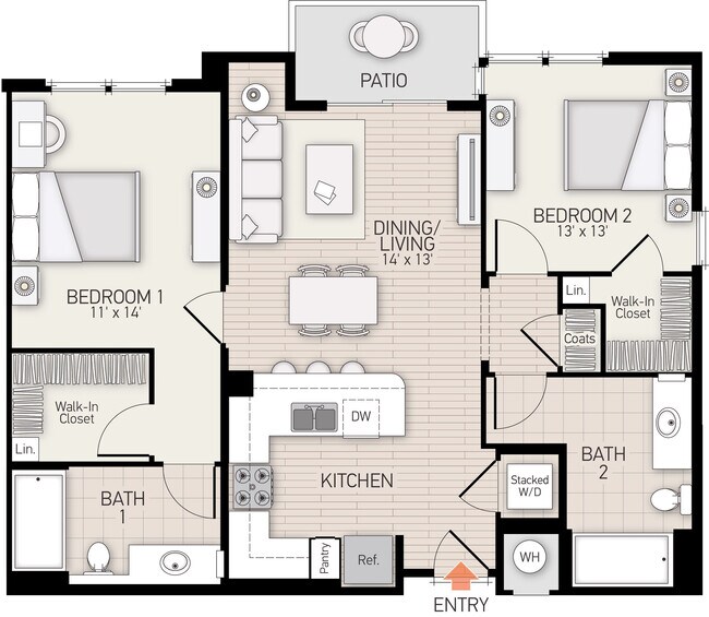 River View VI - Plan E 401 floor plan